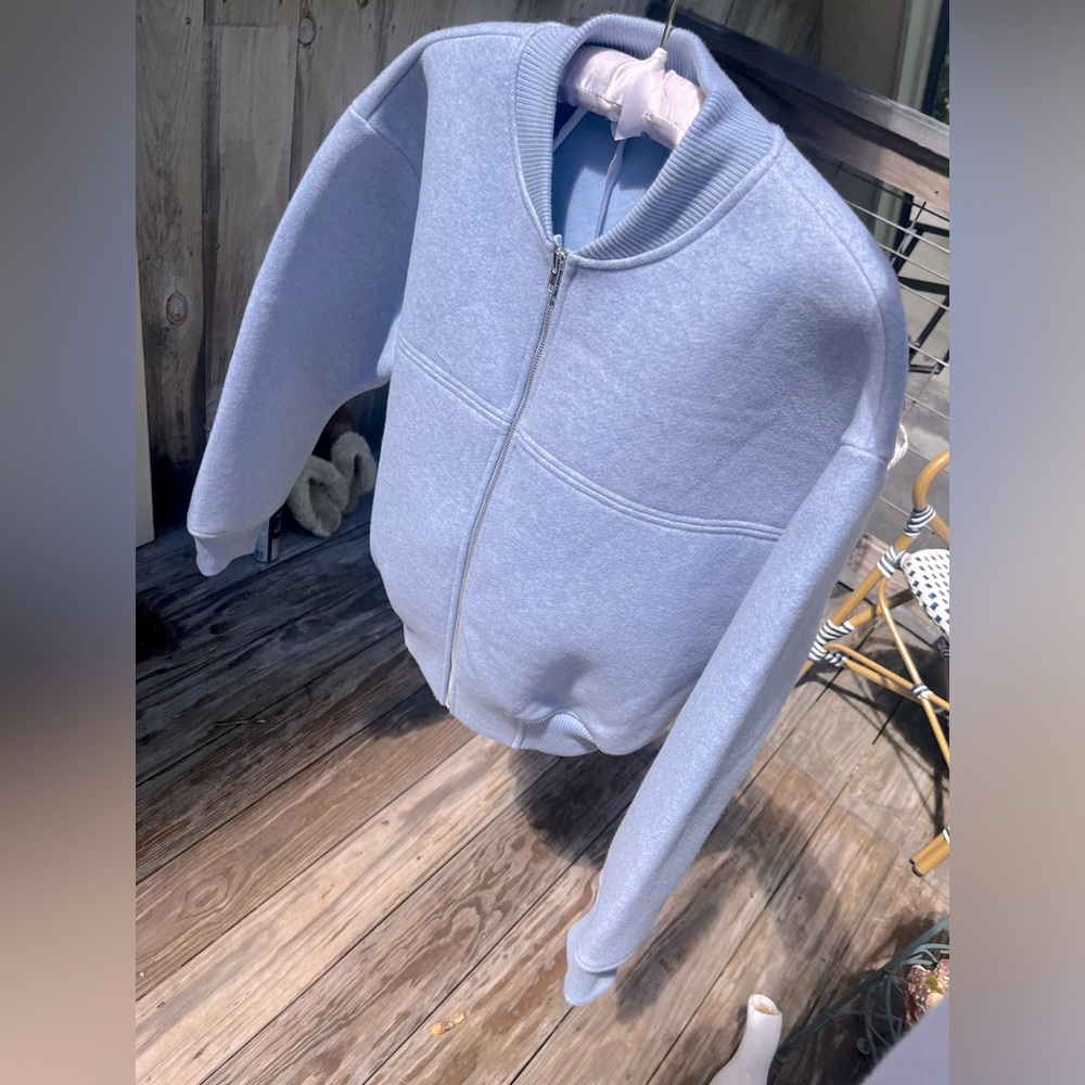 Zara oversized crop jacket, small